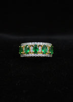 Emerald & Diamond Eternity Ring