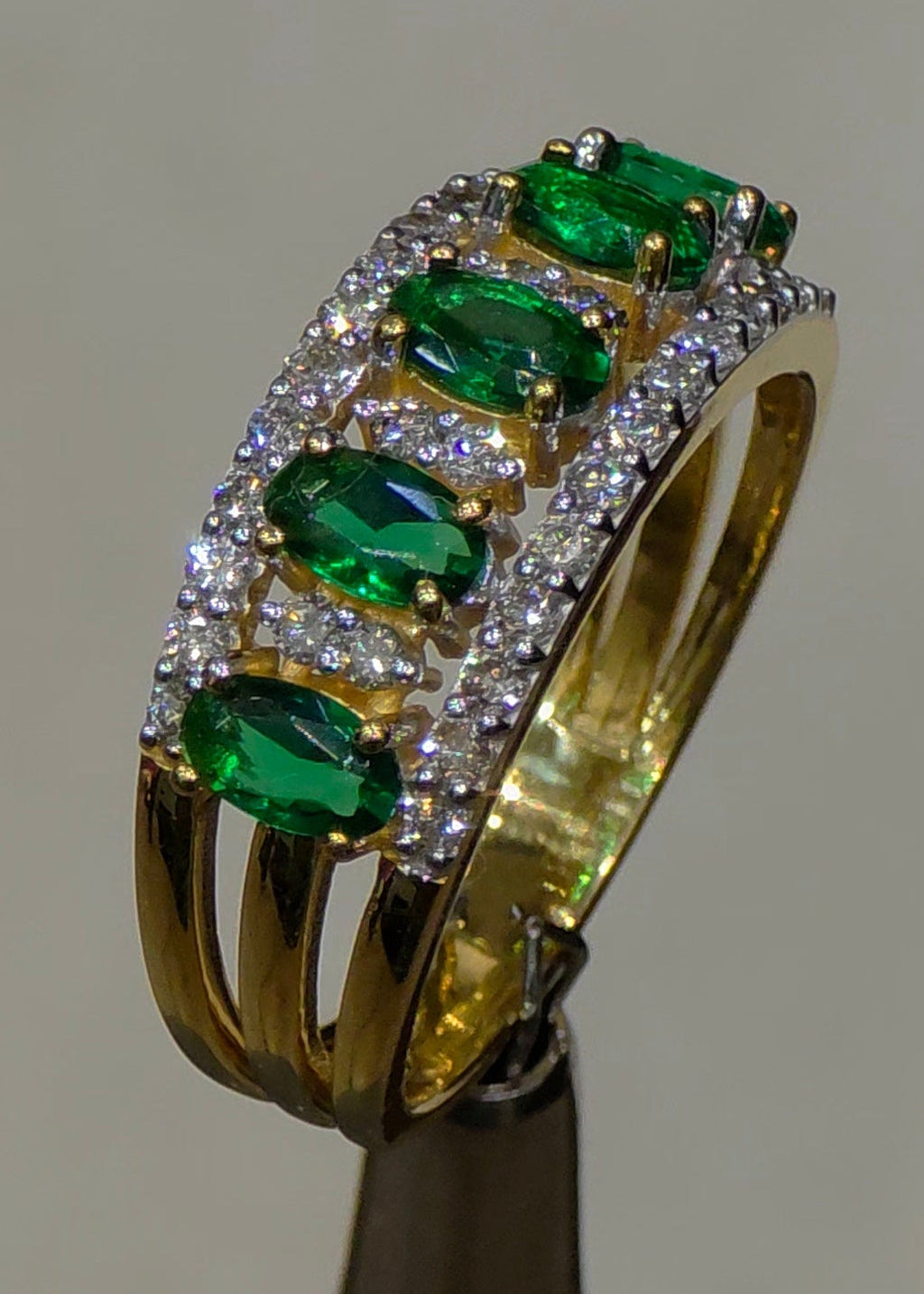 Emerald & Diamond Eternity Ring