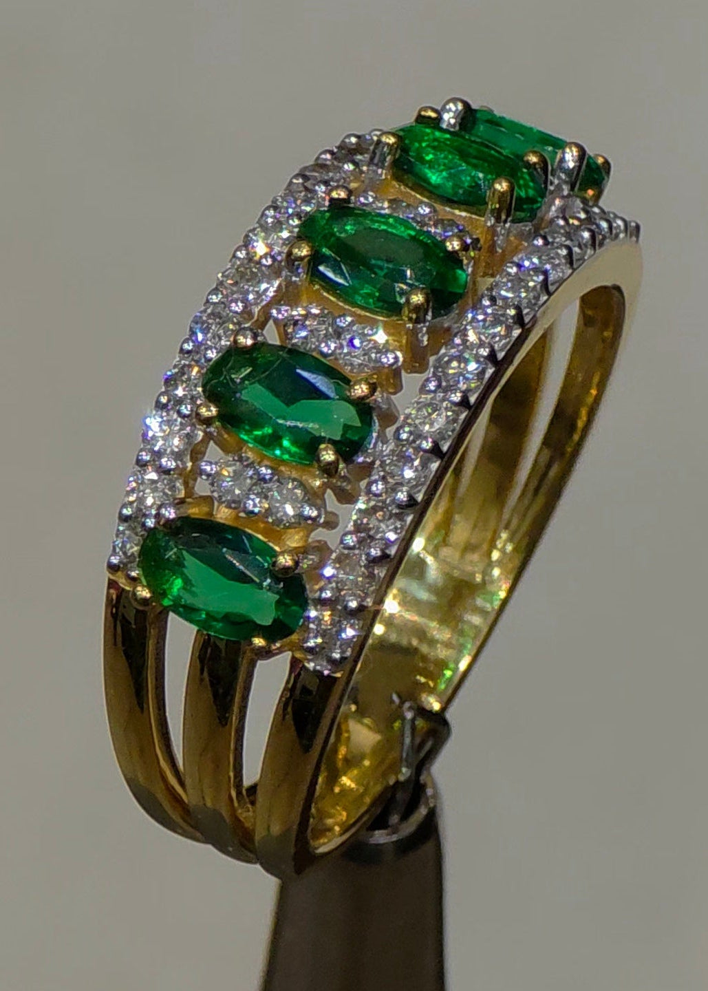 Emerald & Diamond Eternity Ring