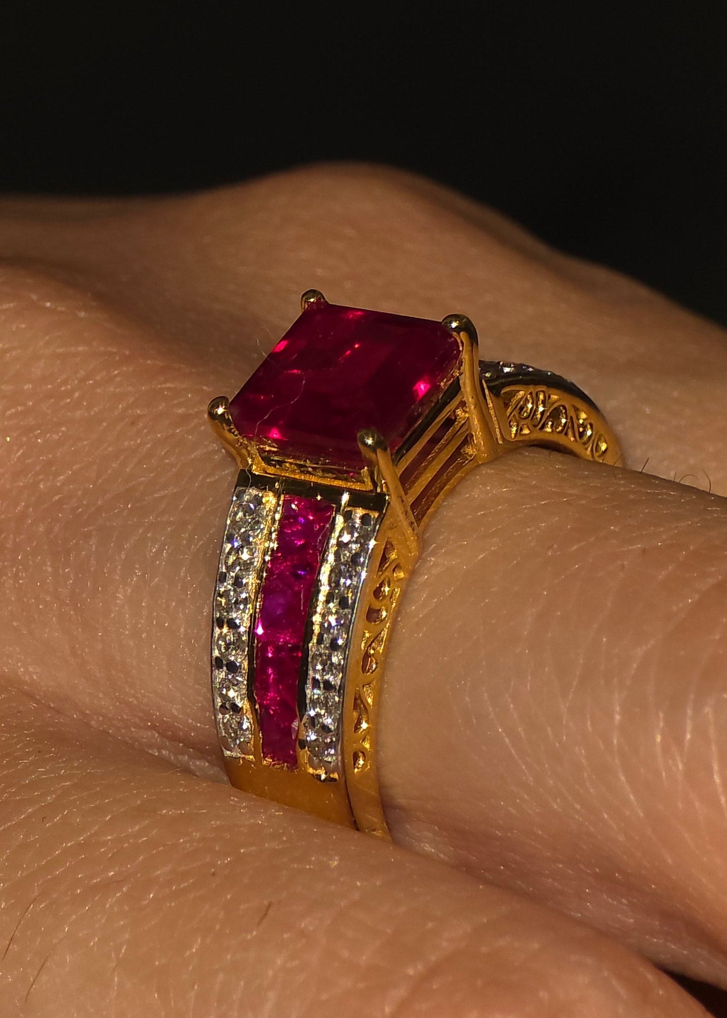 Ruby & Diamond Statement Ring