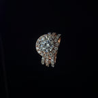 Round Brilliant Halo Diamond Ring with Pavé Band