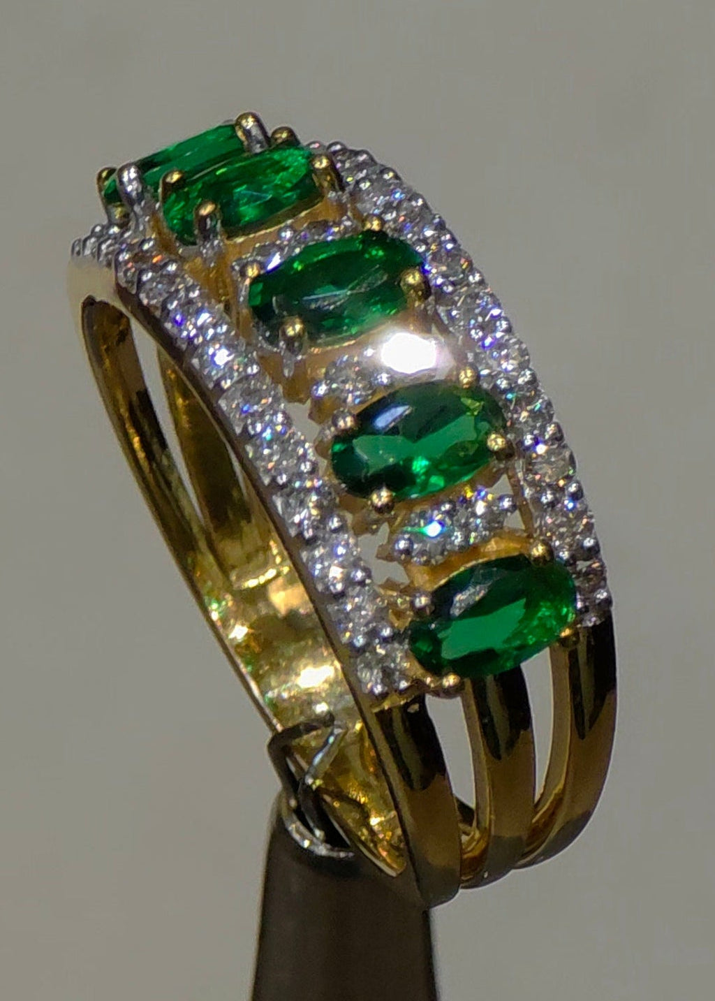Emerald & Diamond Eternity Ring