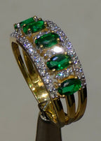 Emerald & Diamond Eternity Ring