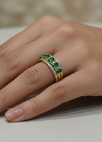 Emerald & Diamond Eternity Ring